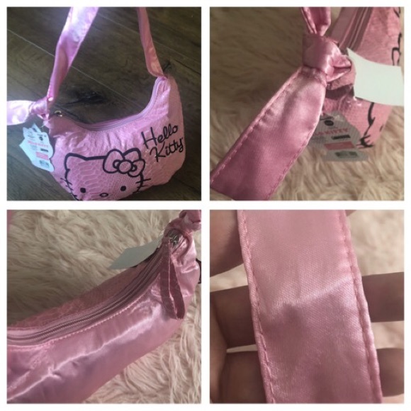 HELLO KITTY-NWT Pink Silky Handbag - Picture 3 of 7